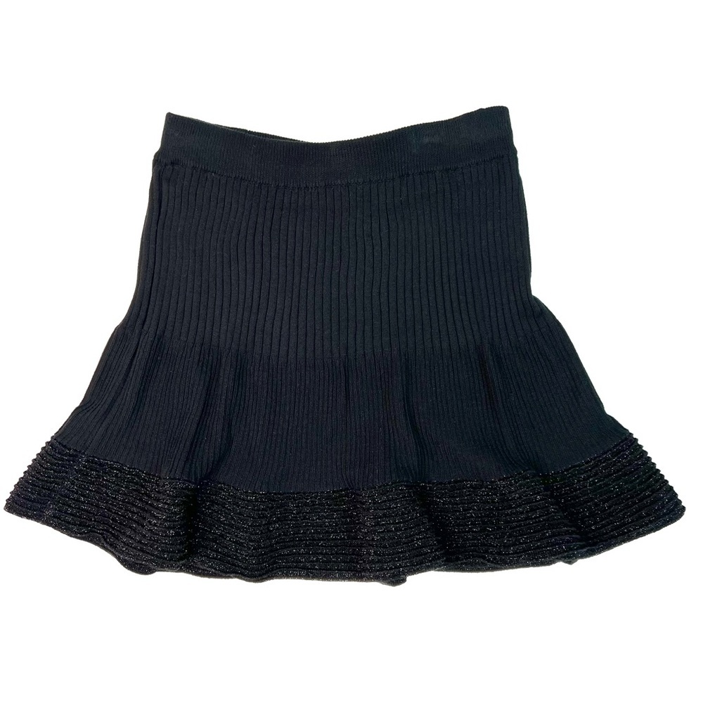 Rachel Comey Handmade Knit Flared Skirt Black Size Small